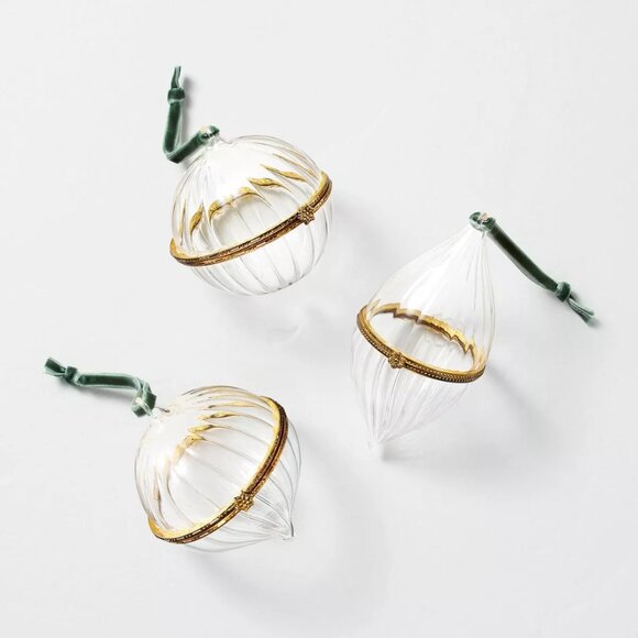 3pc Hinge Ornament Set Hearth & Hand Magnolia - Picture 1 of 3